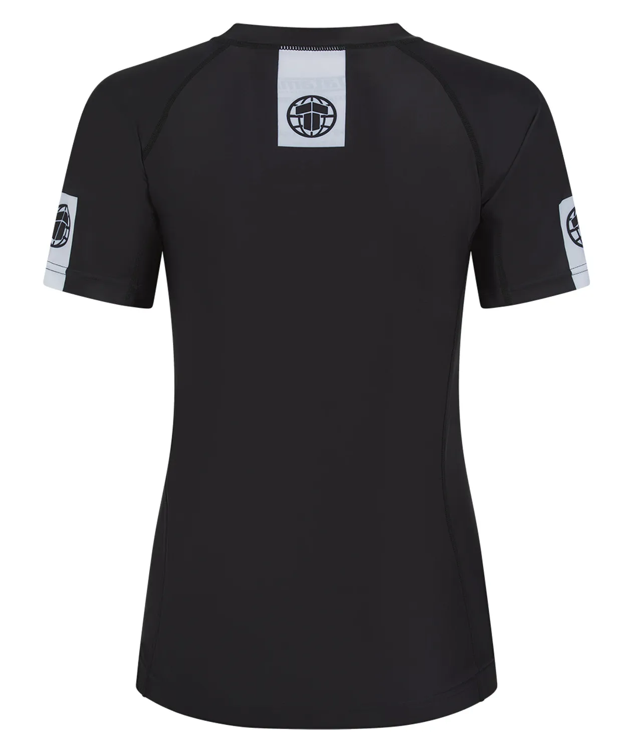 Tatami IBJJF Ranked rash guard manica corta nero cintura nera