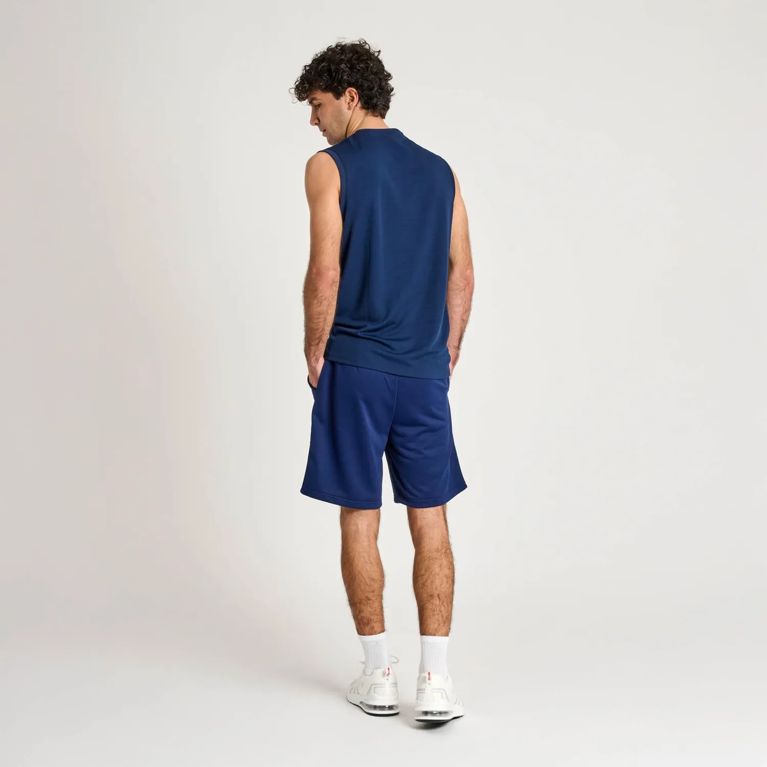 Leone 1947 Logo canotta sportiva uomo blu L traspirante