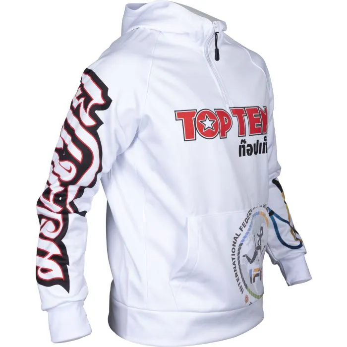TOP TEN Pee Pong felpa cappuccio muay thai poliestere