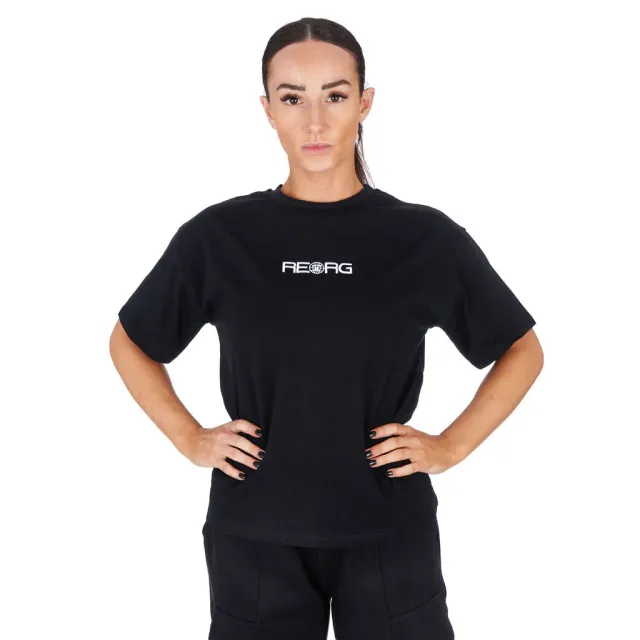 Tatami Reorg t-shirt donna nera maniche corte