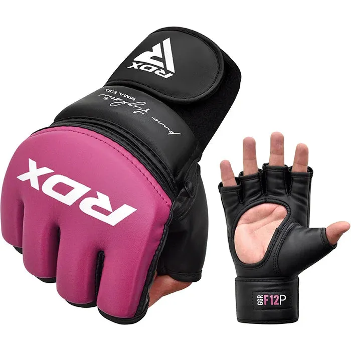 RDX GGR F-12 Plus Guanti MMA Rosa Grappling