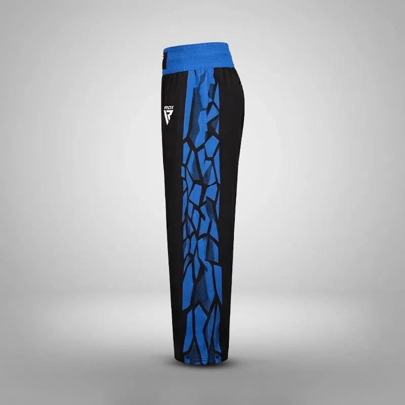RDX Pantaloni Kickboxing Rosso Nero Traspiranti