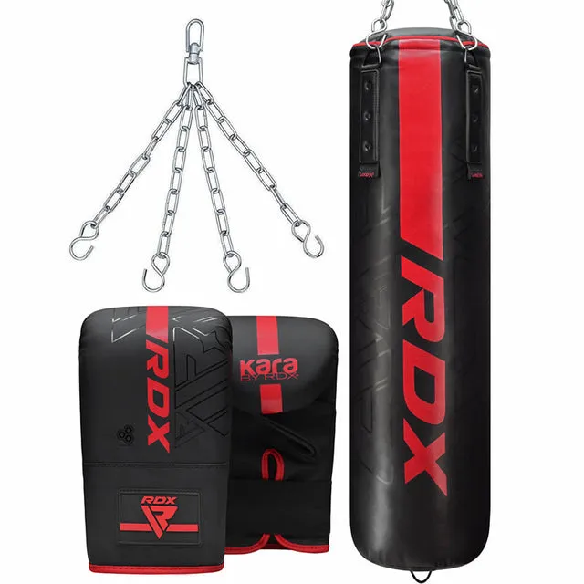 RDX F6 Kara sacco boxe con guanti 3 in 1