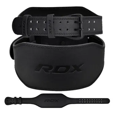 RDX Cintura Palestra Pelle 15cm Supporto Lombare Sagomata