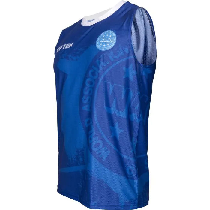 TOP TEN WAKO Kick Light T-Shirt Kickboxing Poliestere