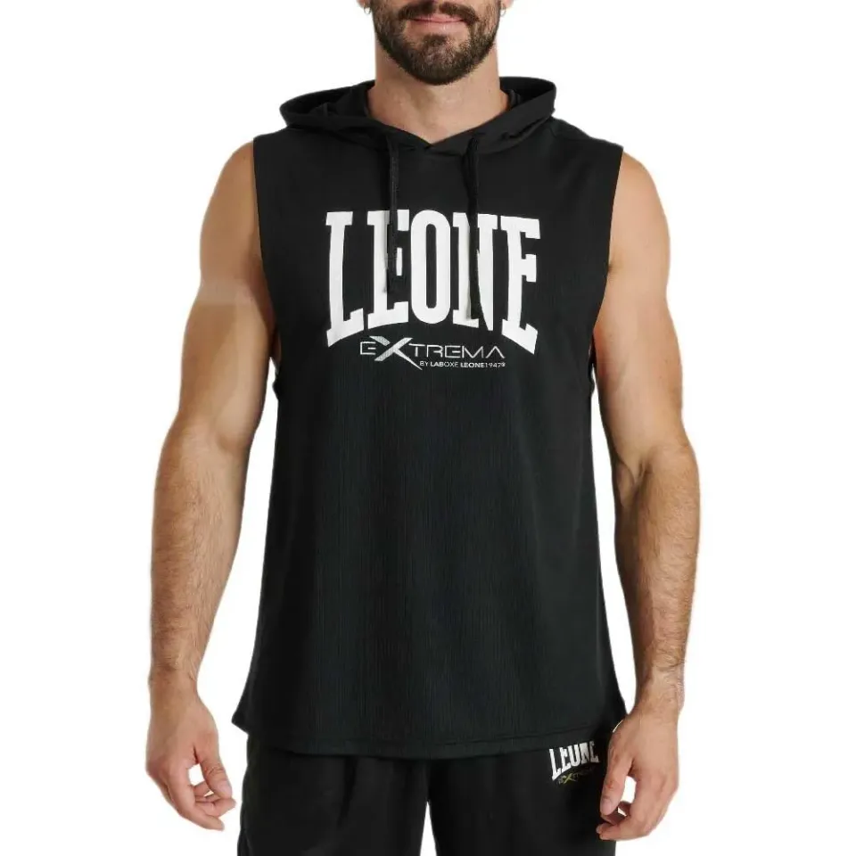 Leone1947 Logo ABX110 Smanicato Cappuccio Nero outdoor