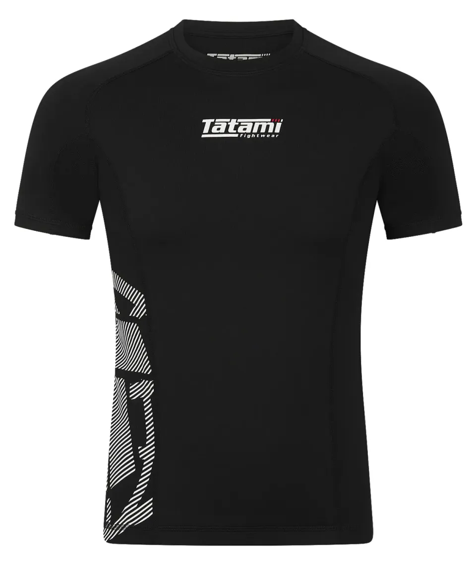 Tatami Fightwear Eclipse rash guard uomo nero manica corta