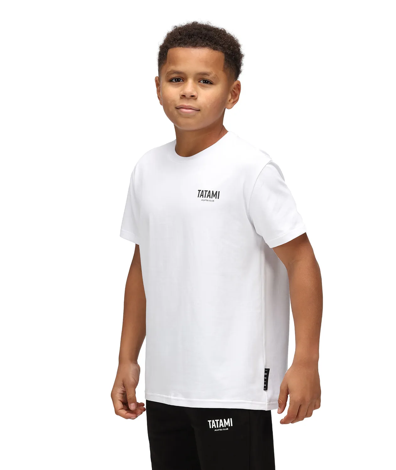 Tatami Fightwear JJ Club T-Shirt bambino bianca cotone