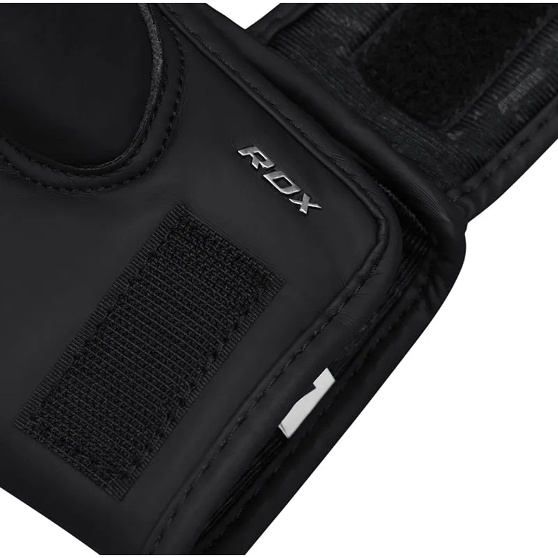 RDX F15 Noir guanti MMA grappling pelle neri
