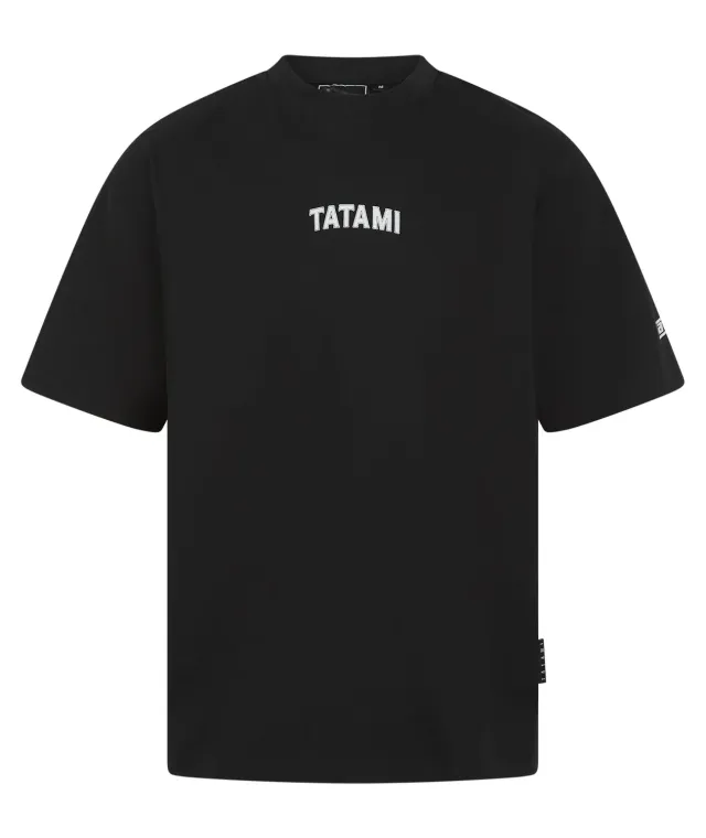 Tatami Powered By maglietta uomo nera cotone oversize