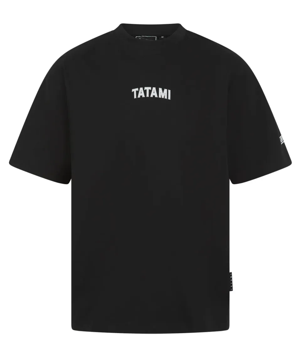 Tatami Powered By maglietta uomo nera cotone oversize