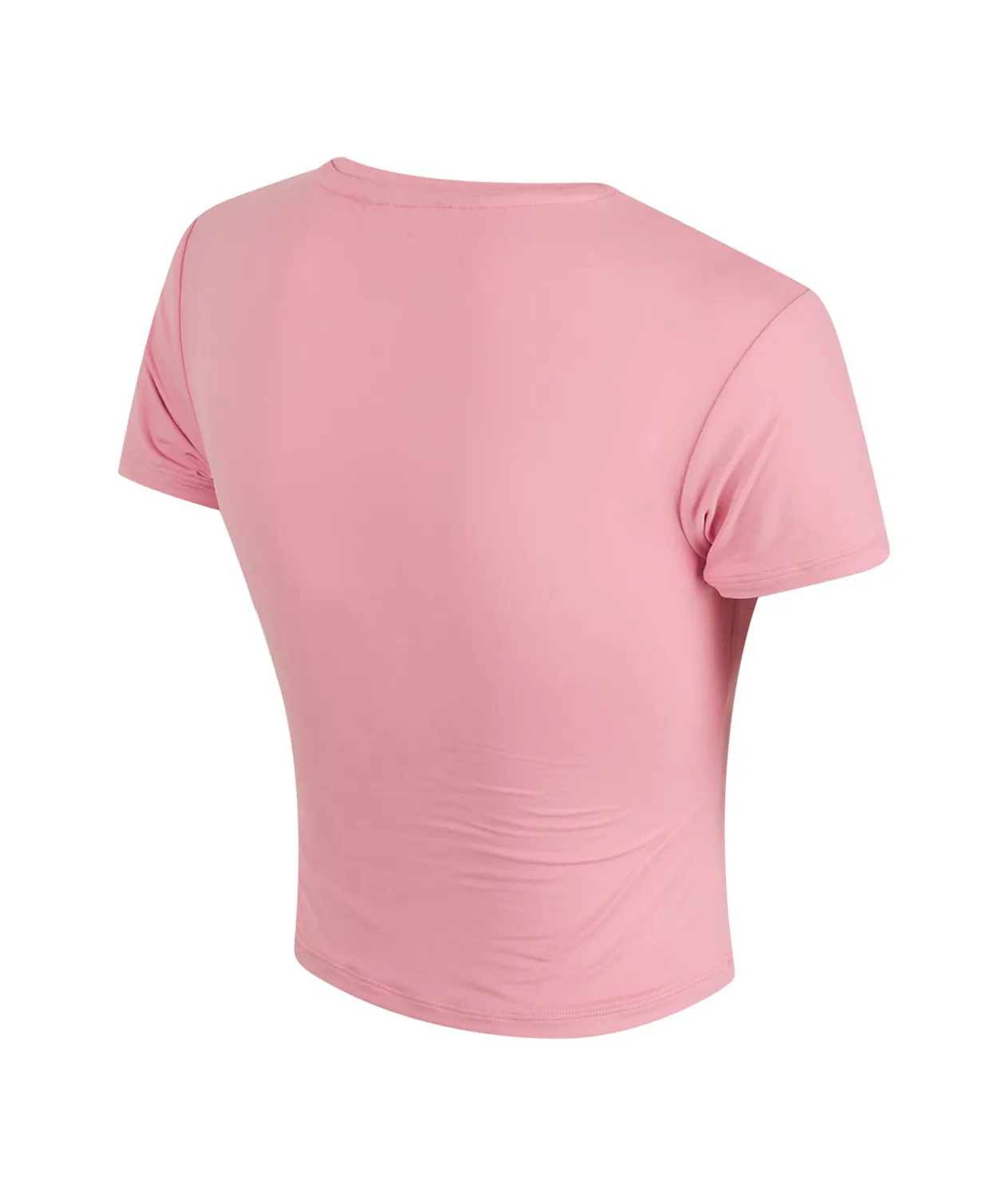 Tatami Fightwear Ladies Luxe Cropped T-Shirt Rosa Blush Coprente