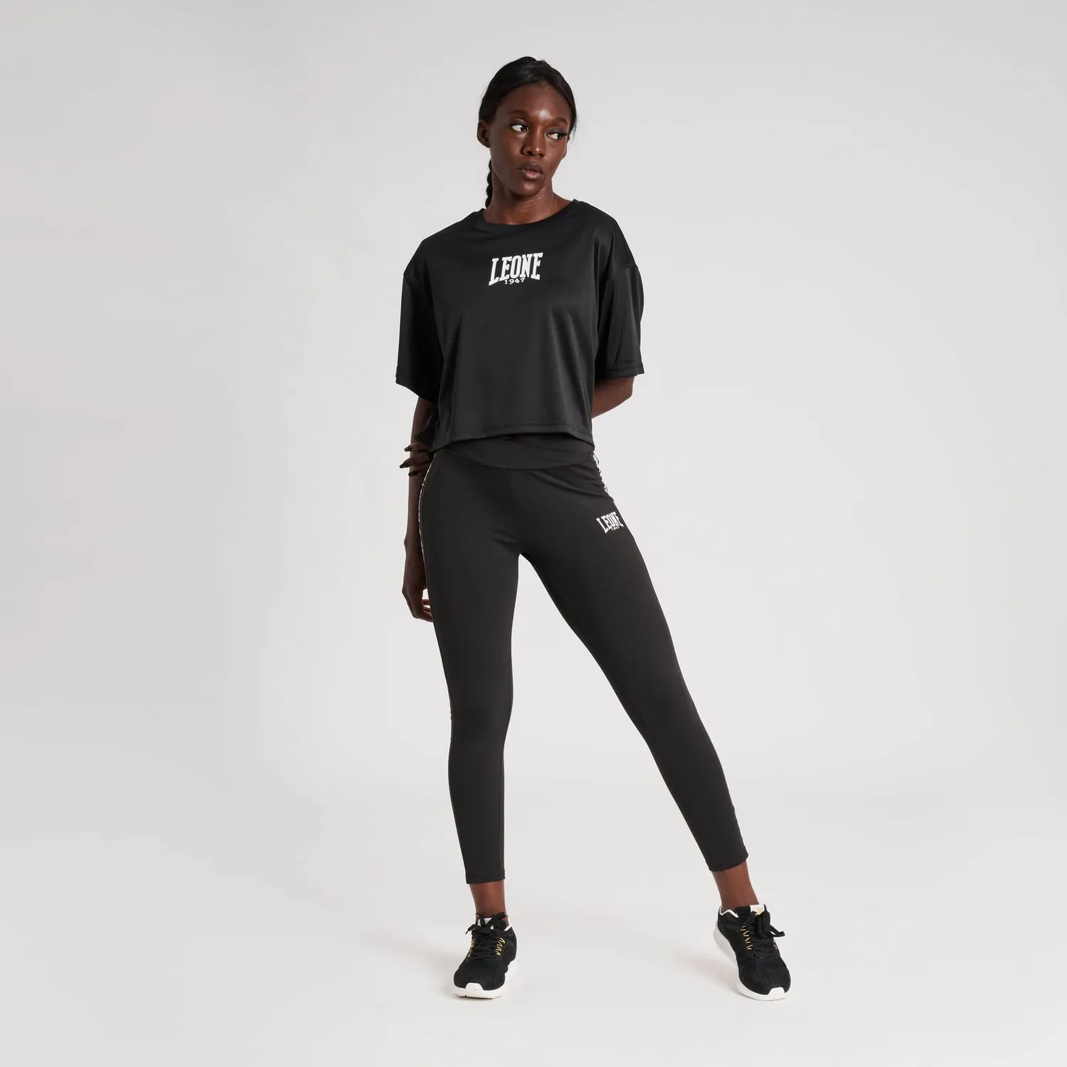 Leone1947 Combat Club ABX521 T-Shirt Donna M Corto nera