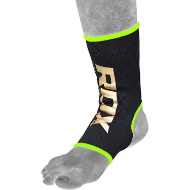 RDX AB Cavigliera Compressione Nero Verde Elastica