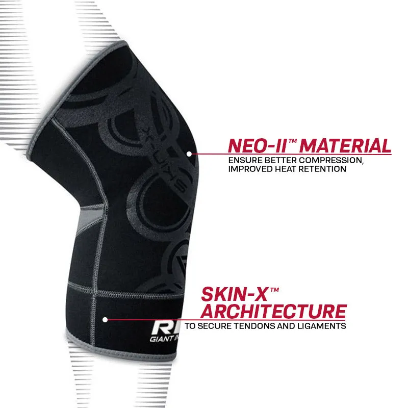 RDX K1 Skin-X ginocchiera grigia compressione