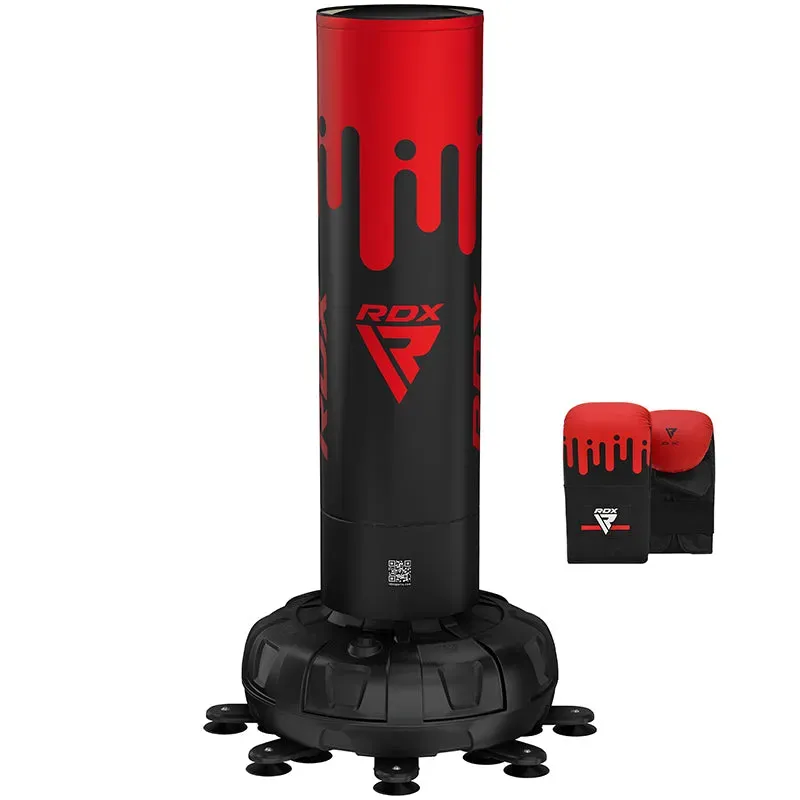 RDX F9 Sacco Boxe Autoportante 6FT Rosso con Guanti
