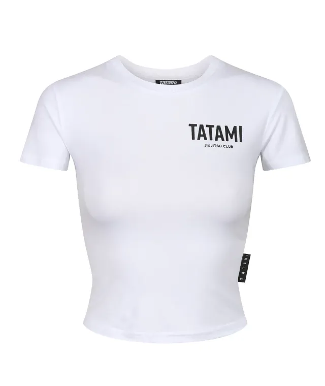 Tatami JJ Club T-Shirt Cropped Donna Bianca