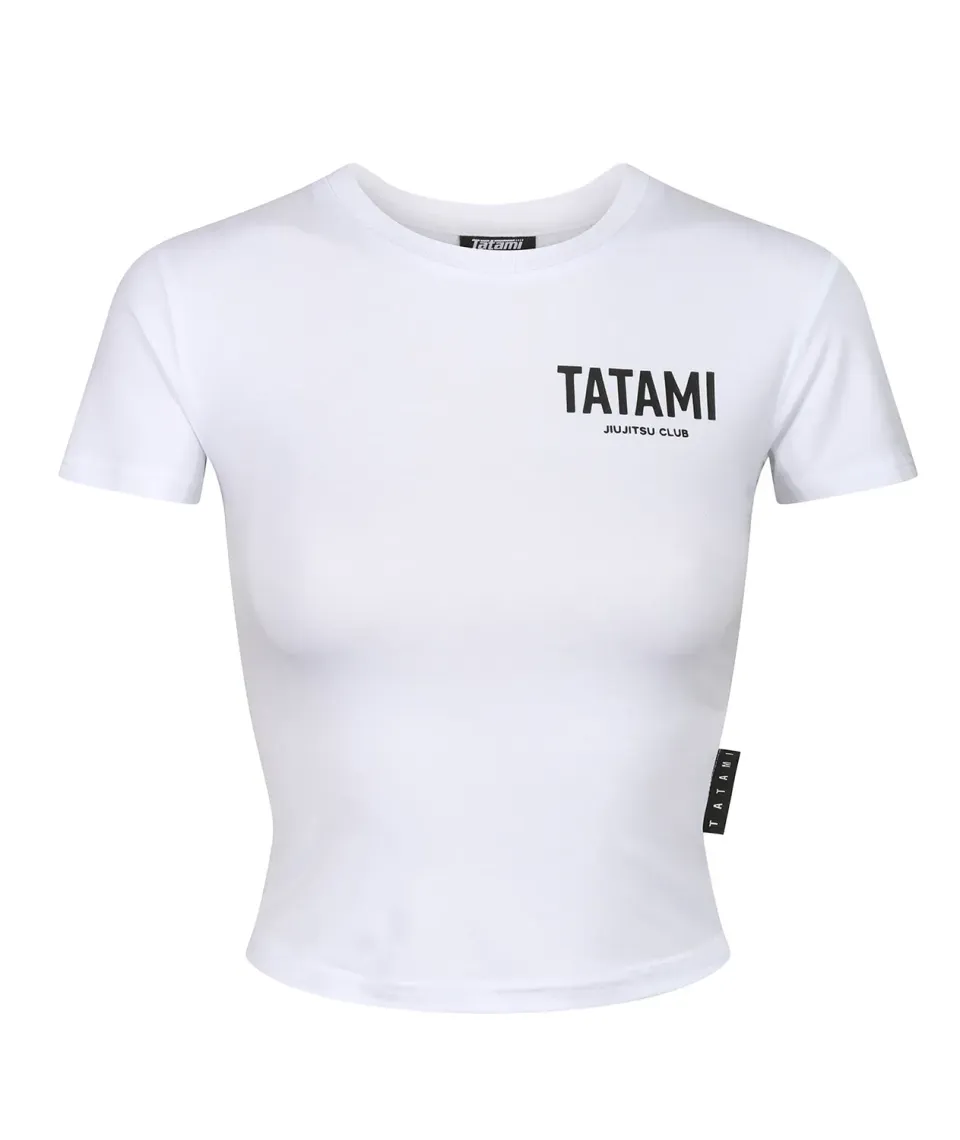 Tatami JJ Club T-Shirt Cropped Donna Bianca