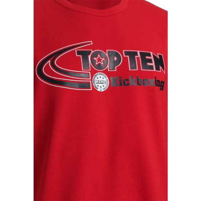 TOP TEN Elastic Kickboxing T-Shirt in Cotone