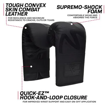 RDX F15 Noir guanti da sacco 4oz neri boxe