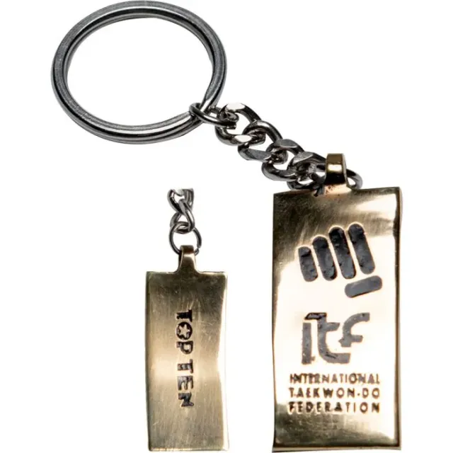 TOP TEN ITF portachiavi metallo Taekwon-Do