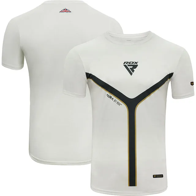 RDX T17 Aura Maglietta Maniche Corte Bianca Traspirante