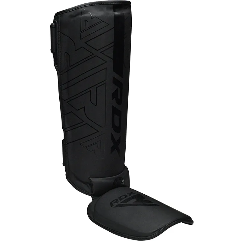 RDX F6 Kara parastinchi MMA cuoio collo piede neri