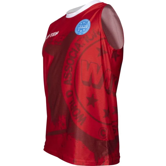 TOP TEN WAKO Kick Light T-Shirt Kickboxing Poliestere