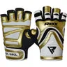 RDX S9 guanti palestra pelle mezzo dito presa salda