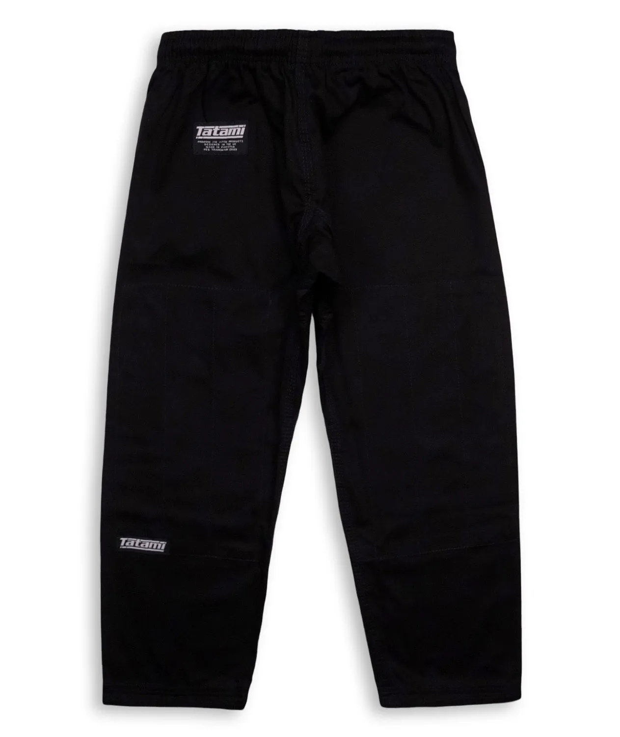 Tatami pantaloni kimono BJJ bambini twill cotone neri
