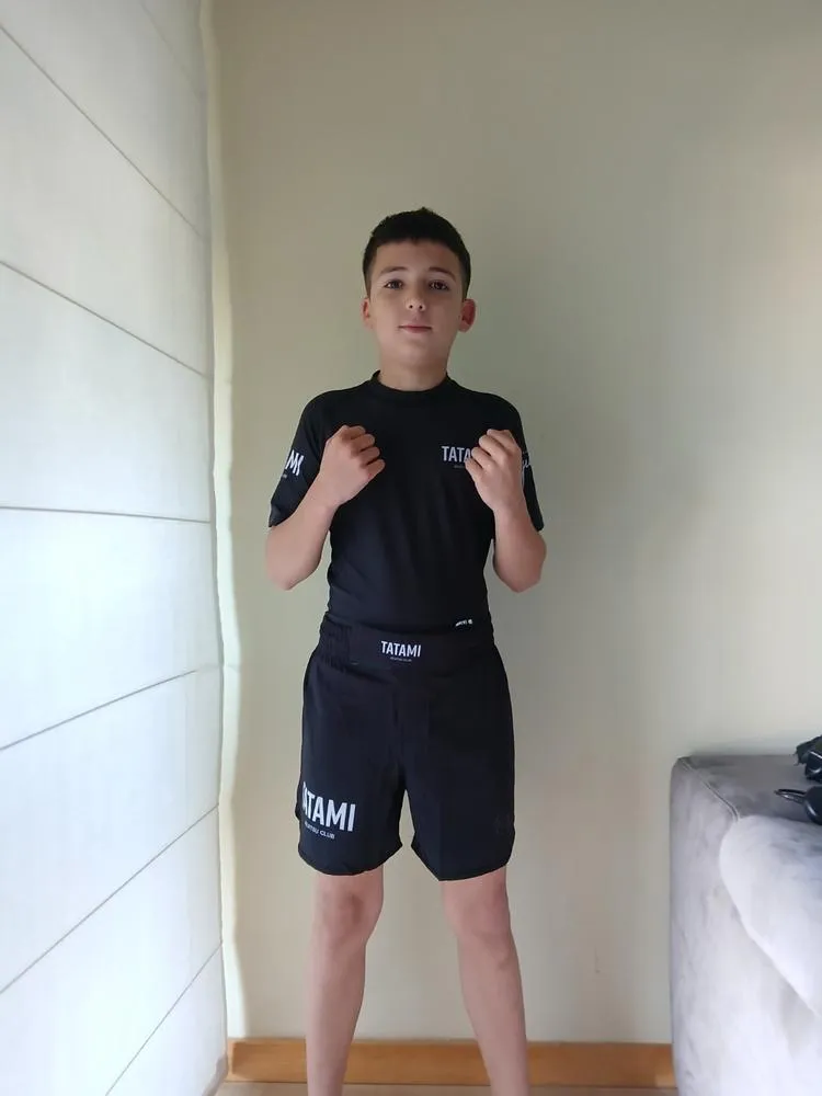 Tatami JJ Club Rash Guard bambino manica corta nera