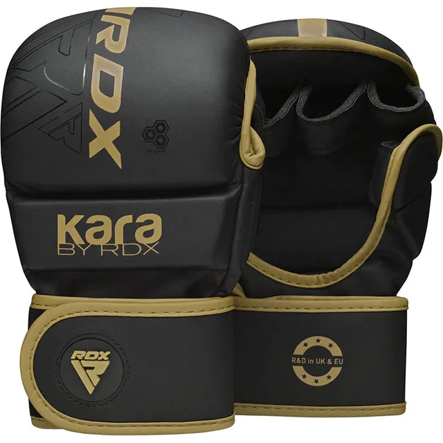 RDX F6 Kara Guanti MMA Sparring Nero Protezione Nocche