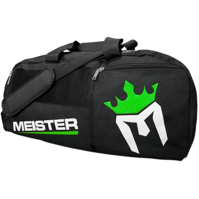 Meister Ventilato Borsone Zaino Nero Verde 66 cm