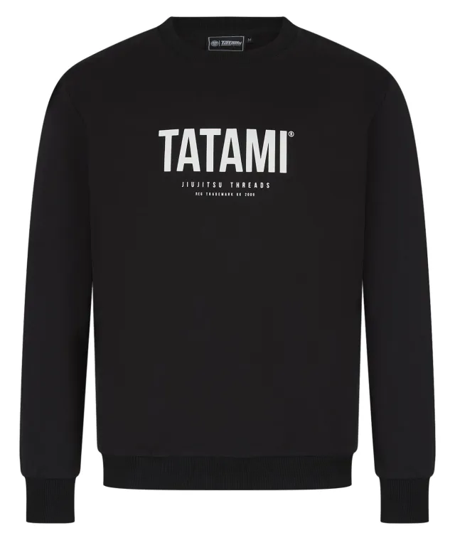 Tatami Fightwear Threads Felpa Uomo Nera Girocollo