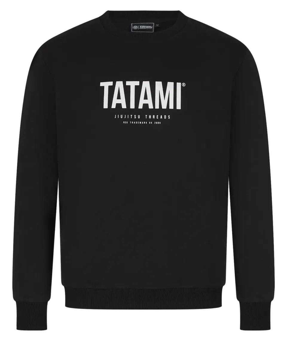 Tatami Fightwear Threads Felpa Uomo Nera Girocollo
