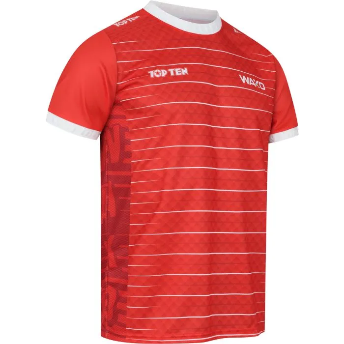 TOP TEN WAKO t-shirt kickboxing poliestere