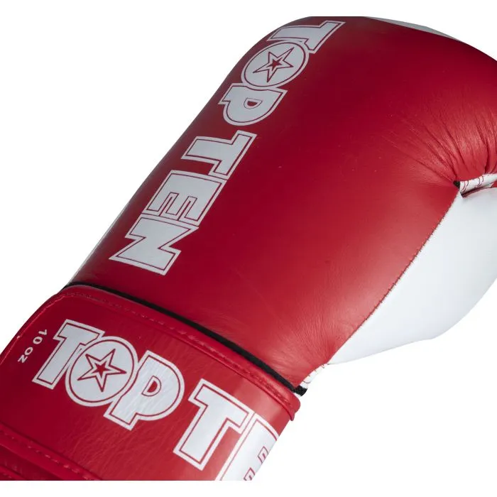 TOP TEN Star XLP Guanti Boxe Pelle 10 oz WAKO