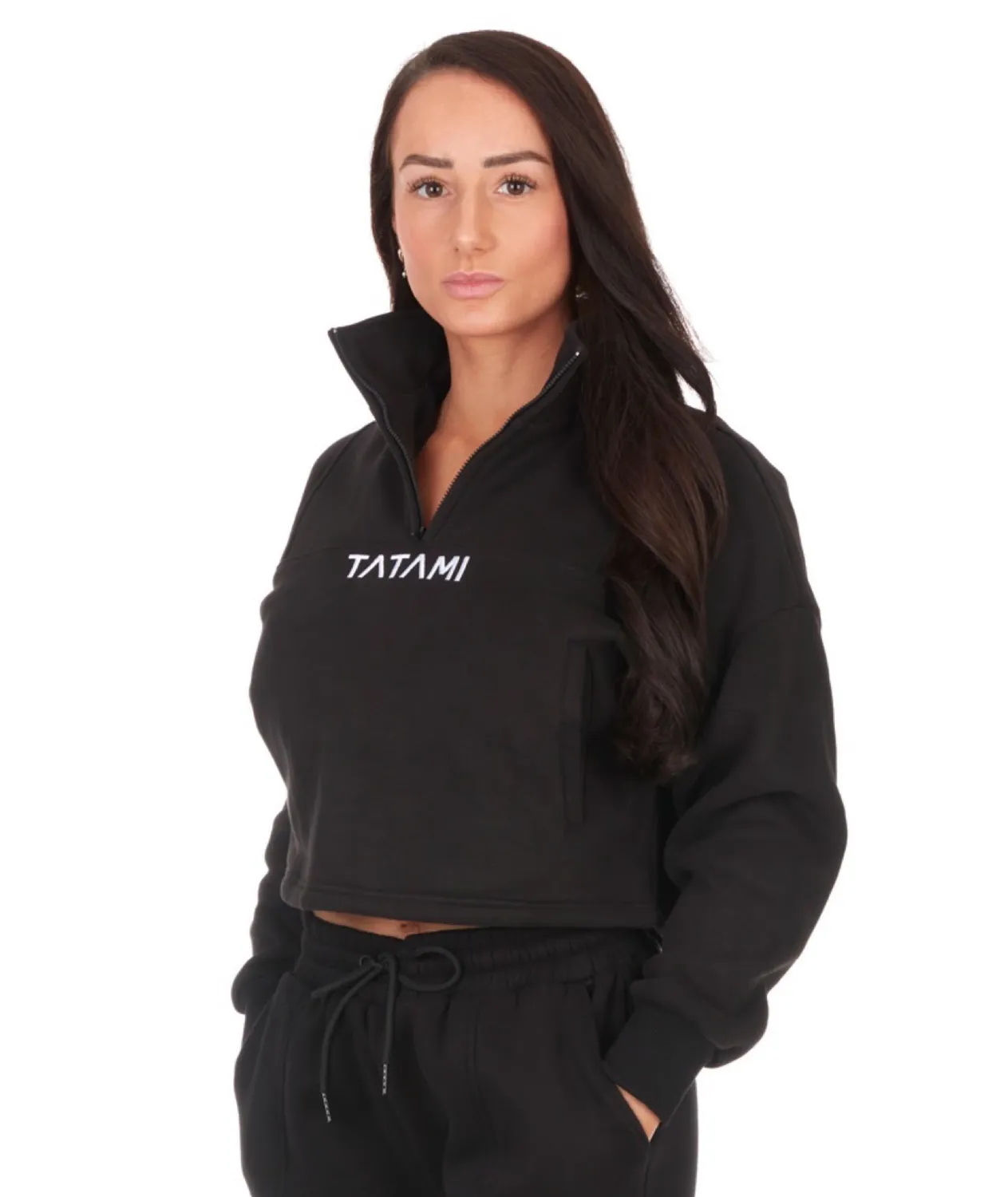Tatami Fightwear Peak felpa mezza zip donna nera