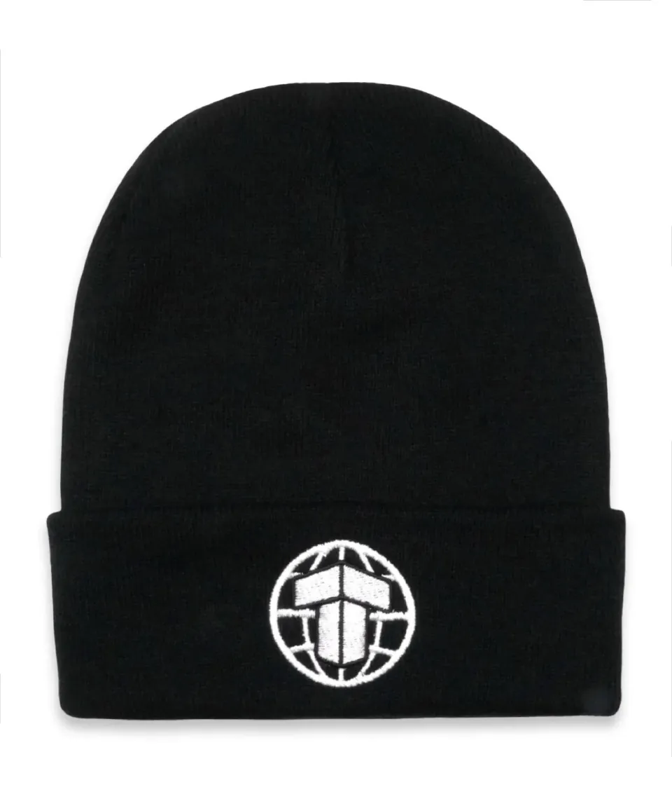 Tatami Fightwear Beanie berretto nero ricamato invernale