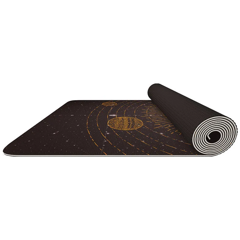 RDX D6 Iris Tappetino Yoga PVC 6mm Marrone Antiscivolo