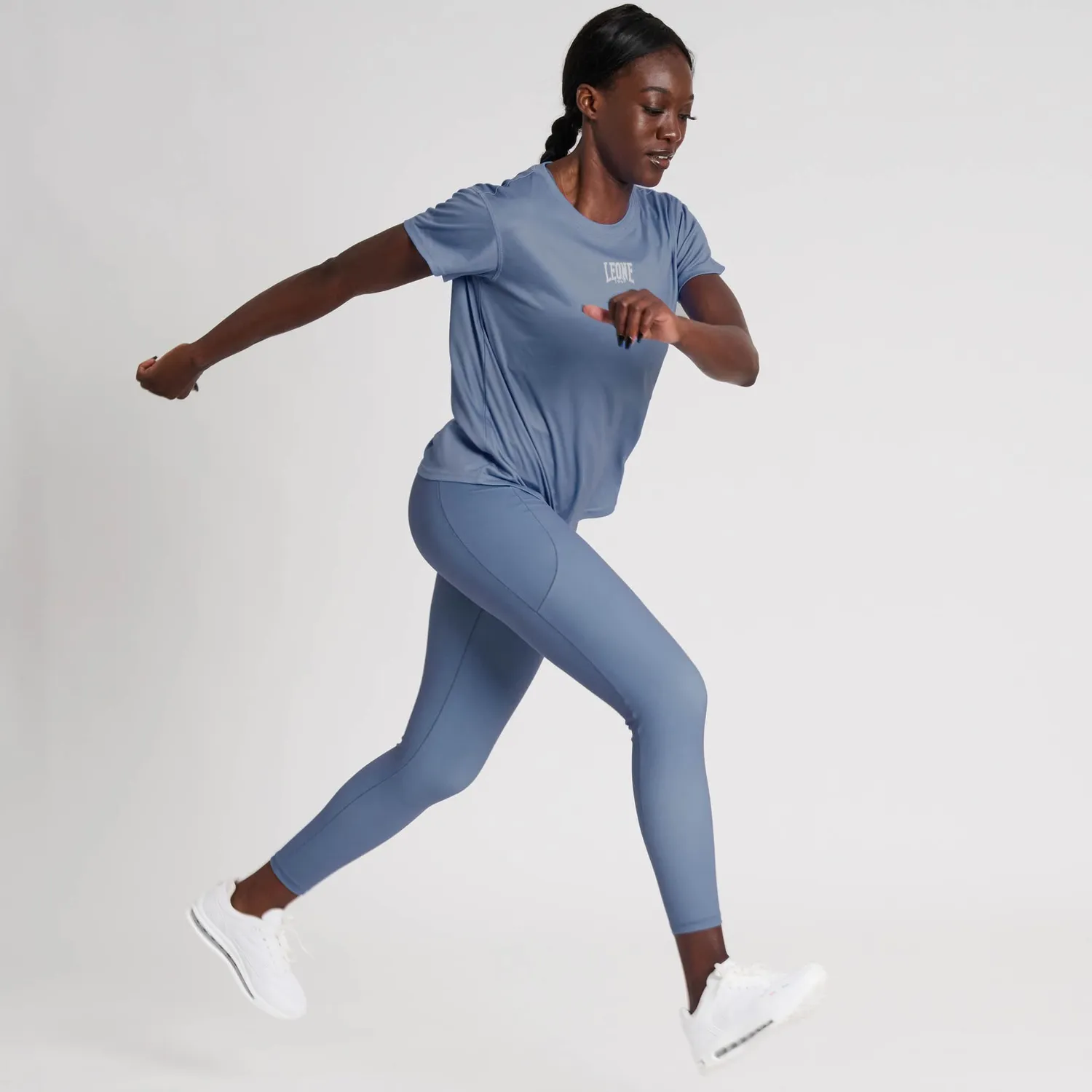 Leone1947 Logo ABX153 t-shirt donna grigio blu