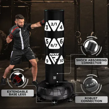RDX KT Ronin Sacco Boxe Base Bianco 6ft con Guanti
