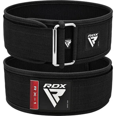 RDX RX1 cintura palestra nylon sollevamento nera