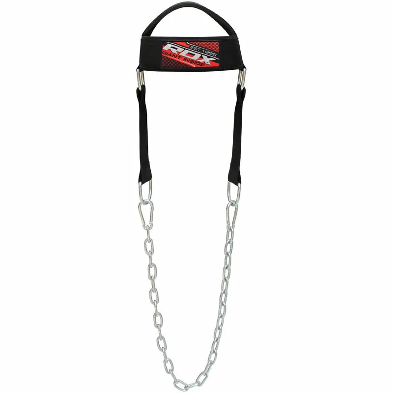 RDX H1 Imbracatura Testa Collo Neoprene Nera Catena