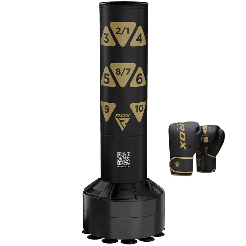 RDX KT Ronin sacco boxe autoportante 4FT nero schiuma