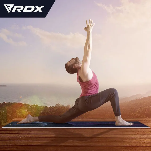 RDX D7 Iris tappetino yoga PVC 6mm blue dot