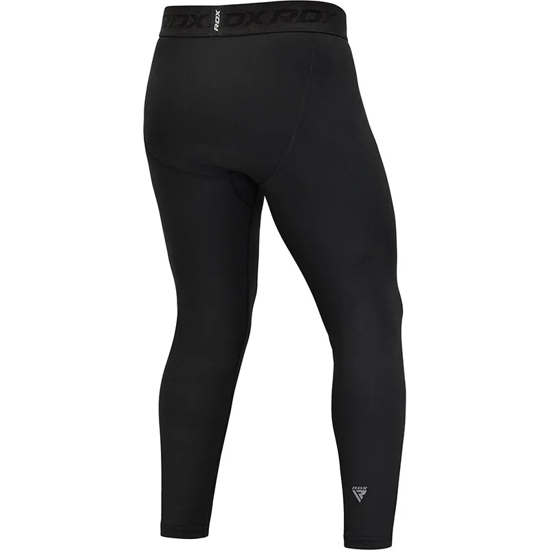 RDX T15 Leggings Compressione Uomo Neri elasticizzati