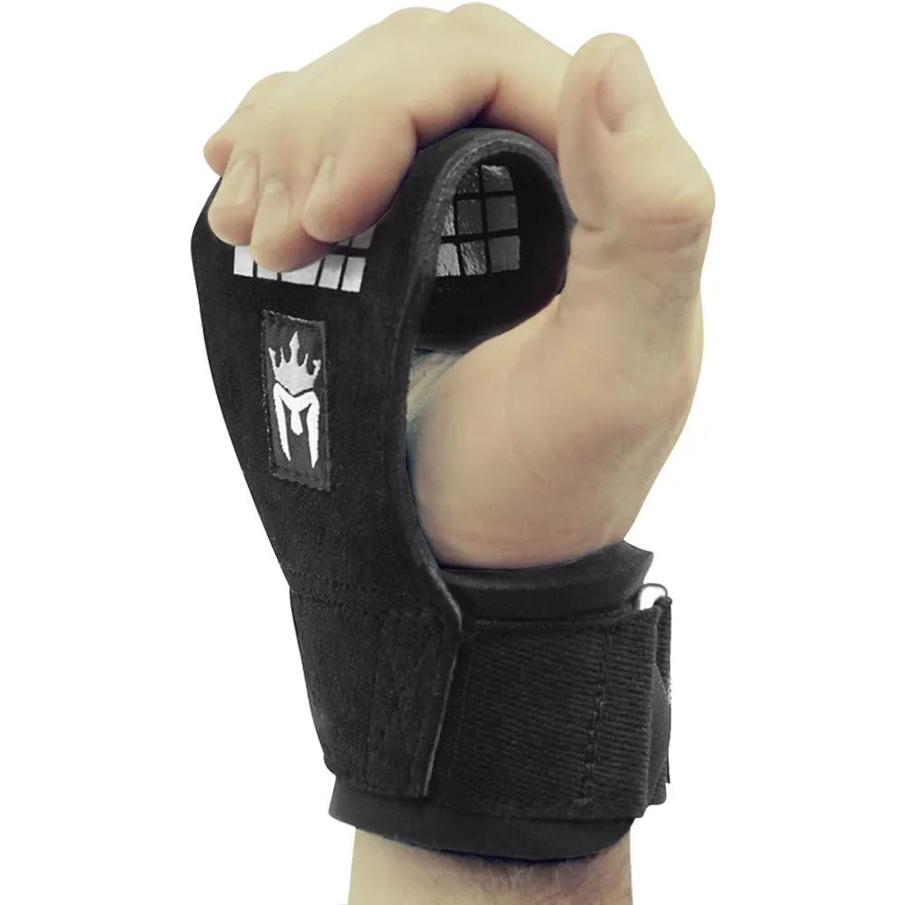 Meister Elite guanti sollevamento pesi pelle XS