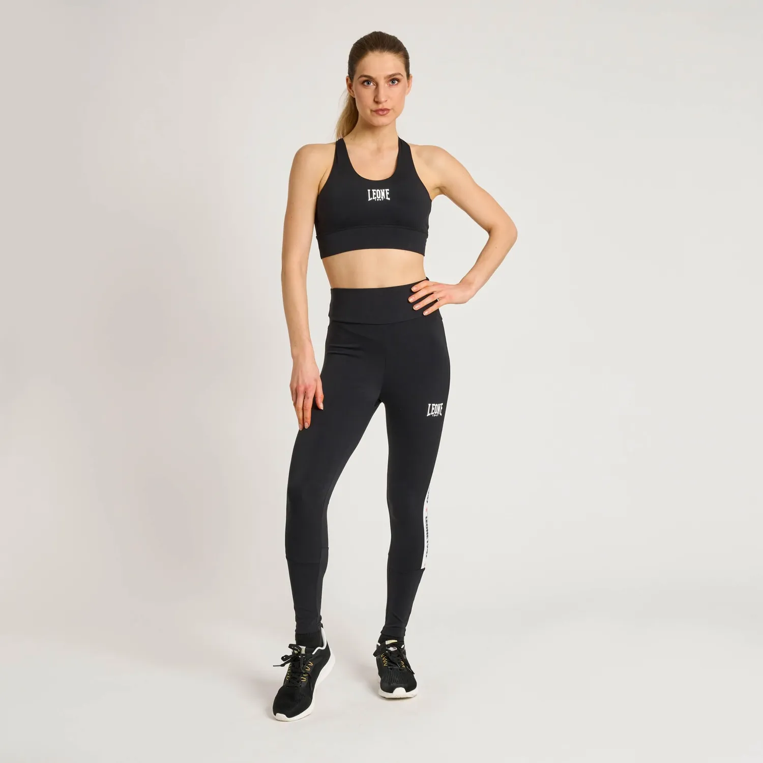 Leone1947 ABX210 leggings donna blu scuro elasticizzati