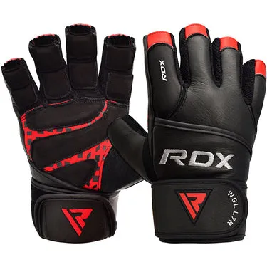 RDX L7 Crown guanti palestra pelle vera con polsiera